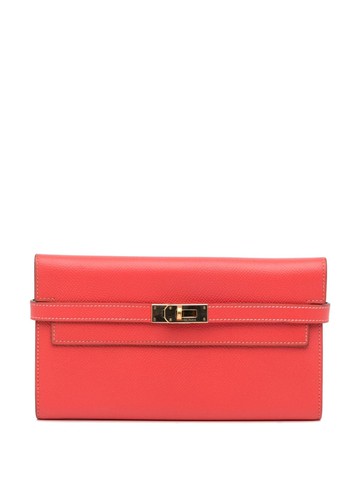 Hermès - 1961 pre-owned Kelly wallet - women - Calf Leather - One Size - Pink