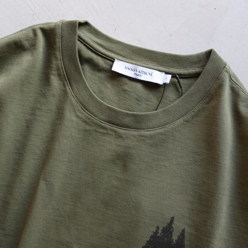 お歳暮 2024 メゾンキツネ Tシャツ MAISON KITSUNE ミニ MK キャンプ ルーズ トップス