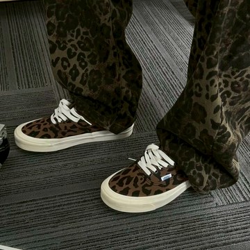 VANS AUTHENTIC 棕豹紋 低筒 板鞋 男女同款 VN0A38ENVL01