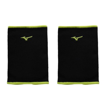 MIZUNO 成人用護膝-護具 一雙入 美津濃 V2TYB09645 黑螢光黃