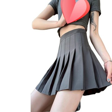 灰色百褶裙女夏季小個子a字半身裙2024新款白色裙子黑色短裙顯瘦