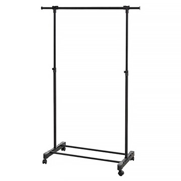 ikloo 宜酷屋 台製時尚單桿延伸曬衣架  黑色  W80~150 x D42 x H102~166cm  1組