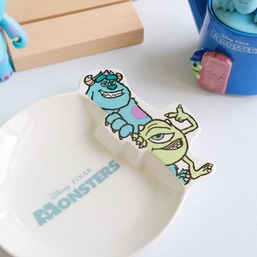 【迪士尼Disney】🇯🇵日本商品 毛怪&大眼仔 陶瓷深盤 怪獸大學 怪獸電力公司 日落小物  交換禮物 聖誕禮物