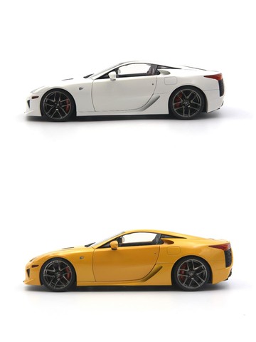 威爾well 雷克薩斯 lfa lexus 1:18特惠提前超跑黃白合金汽車模型