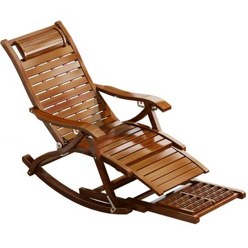 搖搖椅躺椅陽臺家用休閑大人懶人可坐可躺老人午睡午休折疊涼椅子[010209DD]