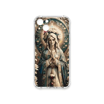 iPhone 15 Plus 殼 TRON IPhone 15 PLUS 聖母古典風 四角防摔殼 手機殼