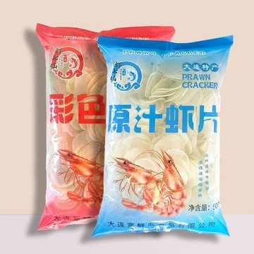 大連 老牌子 網紅 零食 需油炸 蝦片 自己炸 龍蝦片