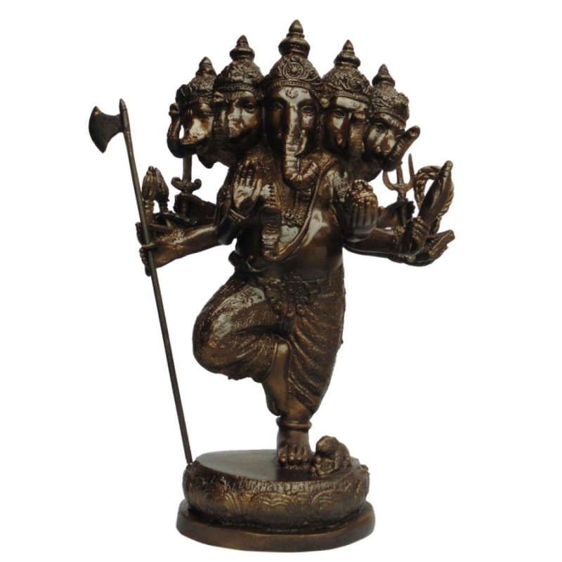 五面ガネーシャ像 仏像　真鍮製　アンティーク　和 五面ガネーシャ像 仏像 真鍮製 アンティーク 和