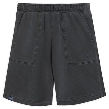 Puma 純棉短褲 男裝 口袋 灰【運動世界】63313769