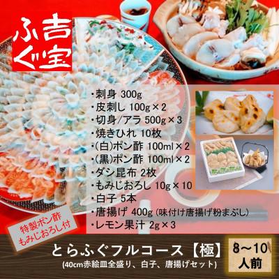 ふるさと納税 上天草市 とらふぐフルコース『白子 唐揚げセット 焼きひれ 特製ポン酢 もみじおろし付き』