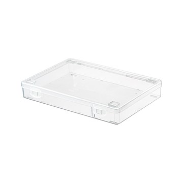 【日本Imakara】可層疊玩具拼圖收納盒/透明文件盒-3入