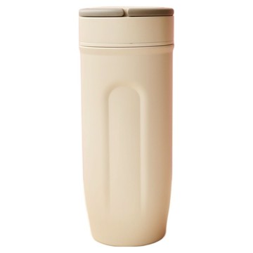 SWANZ 天鵝瓷 動飲杯 瓷芯蓋  1個  520ml  米白色