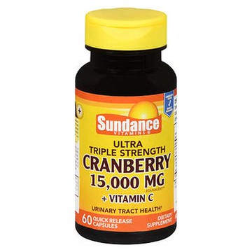Sundance Ultra Triple Strength Cranberry + Vitamin C Capsules 60 Caps by Sundance