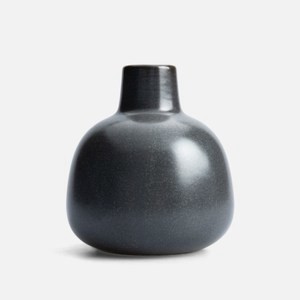 查莉陶瓷窄口小花器10.5cm 霧藍