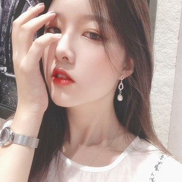 天然珍珠耳環2021新款珍珠耳墜925純銀網紅時尚氣質百搭淡水耳飾