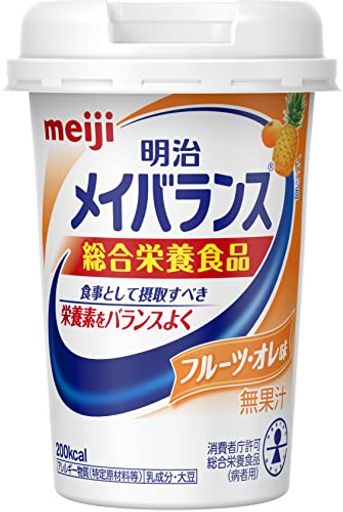 メイバランスミニカップ フルーツオレ味 125ML12本 明治