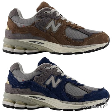 New Balance 2002R 休閒鞋 男鞋 破壞款 麂皮 緩震 棕灰/藍灰【運動世界】M20024J7-D/M20024R5-D