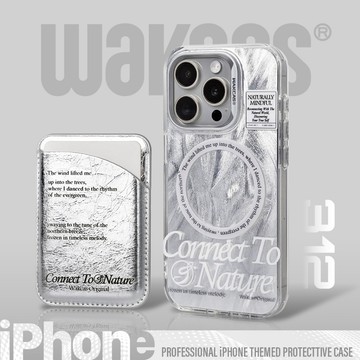 【Wakcas】iPhone 16｜電鍍銀紋理磁吸手機殼 15 14 13 12 Pro Max 磁吸殼 保護殼 手機殼
