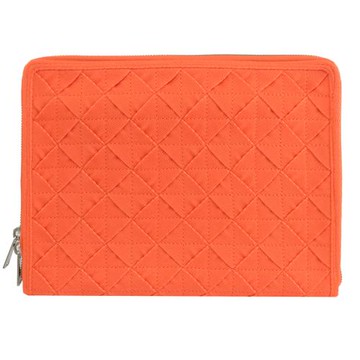BOTTEGA VENETA 657359 經典編織手拿包/平板收納包.橘