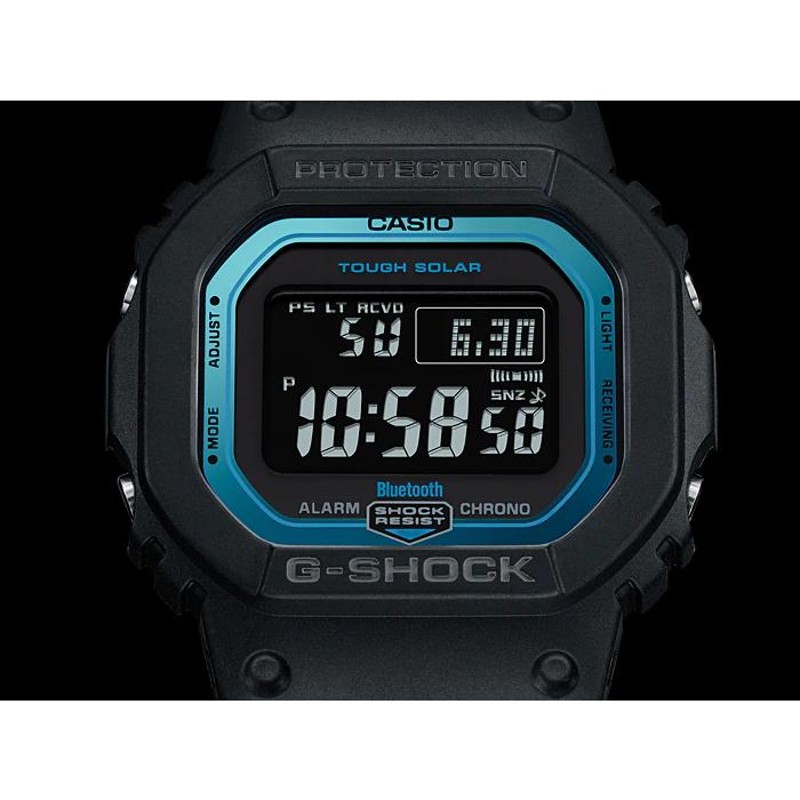 G-SHOCK Gショック ジーショック 逆輸入海外モデル カシオ CASIO スマートフォンリンク 電波 ソーラー デジタル 腕時計 ブルー  ブラック GW-B5600-2 | LINEブランドカタログ