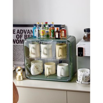 防塵杯子置物架桌面亞克力杯架水杯茶杯咖啡杯馬克杯玻璃杯收納盒