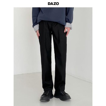 DAZO 韓版直筒西裝褲男士寬松西褲長褲ins帥氣百搭休閑褲潮流褲子