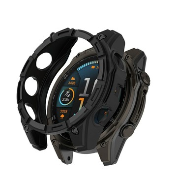 【半包保護殼】適用 Garmin Fenix 8 51mm Solar 太陽能 專用 手錶 鎧甲錶殼 防摔邊框 軟殼