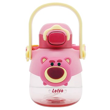 DISNEY 兒童隨身冷水瓶  熊抱哥 + 黃色手柄  760ml  1個