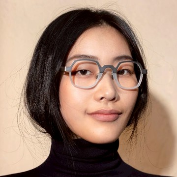 ipluso eyes 眼鏡 KB3 獨立設計小眾 - 灰鈦/灰色