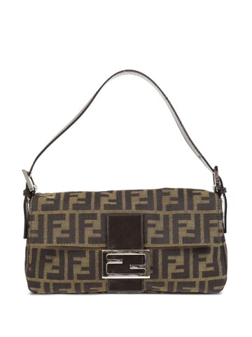 Fendi Pre-Owned - 1990-2000s Zucca Baguette shoulder bag - women - Canvas/Leather - One Size - Brown