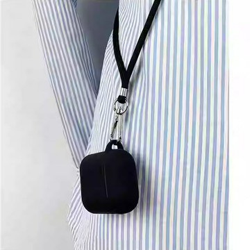 蘋果AirPods2/3/4藍牙耳機保護套掛繩軟殼掛脖斜挎繩連體殼Pro/2鑫弘-3C數碼