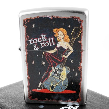 Zippo 美系~Cool Chick Design-酷女孩復古海報圖案打火機