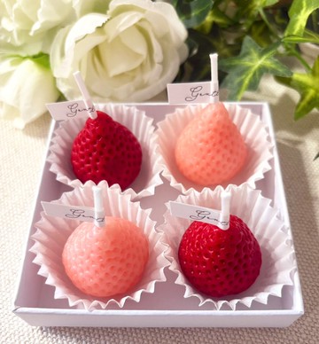 香氣草莓蠟燭