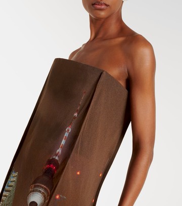 Jean Paul Gaultier x Shayne Oliver printed tulle gown