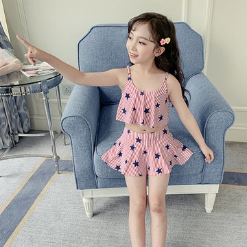 兒童泳衣 兒童泳衣女童女孩泳衣2022夏新款泳裝小中大童寶寶可愛洋氣游泳衣【HZ69327】