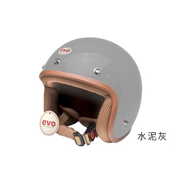 EVO 安全帽 CA-310 復古帽 簡約 水泥灰 CA310M CA310L 半拆洗 正版授權 半罩