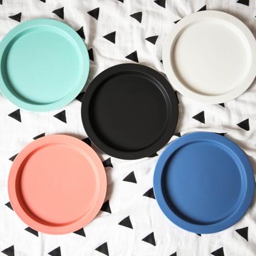 微瑕清倉日本一日系列同款 6色可選 亞光色釉盤 簡約早餐盤 托盤