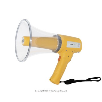 【現貨】ER-3 SHOW 10W喊話器 可加價選配警報音/使用3號電池6顆(不附)/一年保固