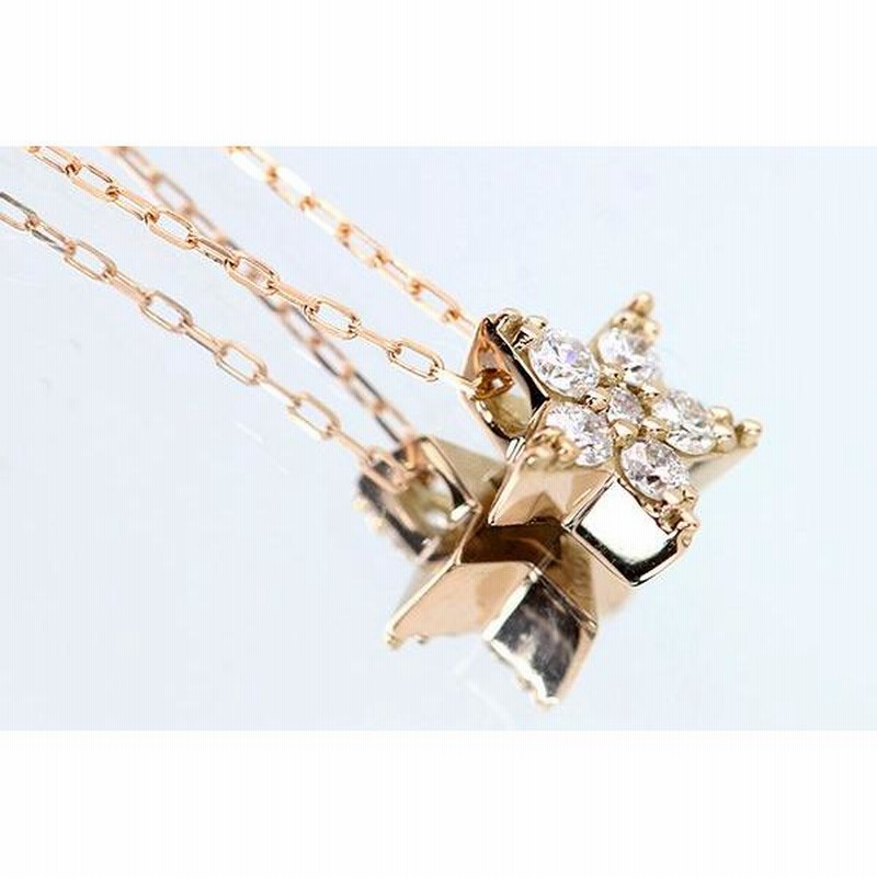 【美品】K18WG タヒチ×ダイヤ ネックレス（GRAVIE ） グラフ K18WG ダイヤモンド ペンダントネックレス バタフライ