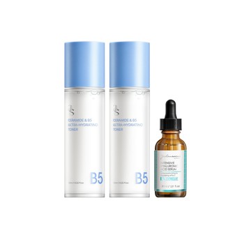 神經醯胺B5保濕化妝水125mlx2+贈 超水感玻尿酸保濕精華30ml