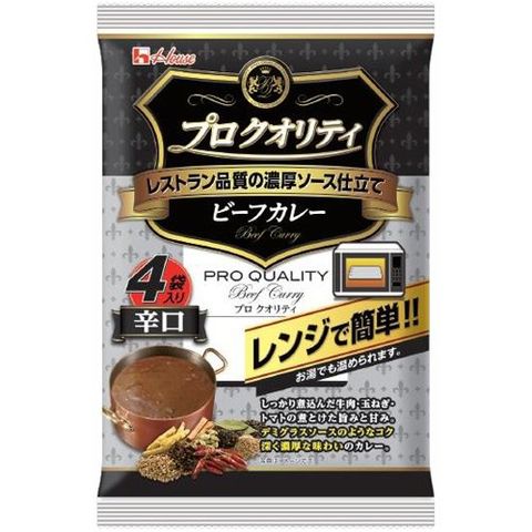 プロクオリティ ビーフカレー 4袋入 辛口 680g