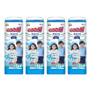 GOO.N 大王 輕薄舒爽 紙尿布 褲型 18~30kg  3XL  104片