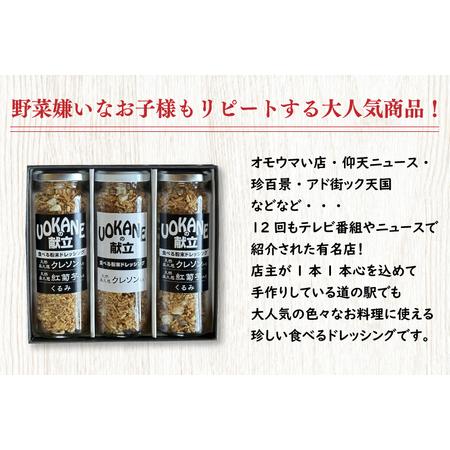 ふるさと納税 GO-1　UOKANEの献立　食べる粉末ドレッシング2種類（3本セット） 茨城県水戸市