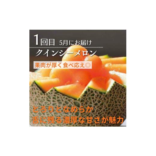 ふるさと納税 茨城県 鉾田市 山一ファームのメロン『2ヵ月定期便』5月クインシー2玉・6月イバラキング2玉