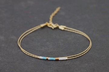 精緻串珠手鍊Miyuki嬌小精緻金鍊手鐲