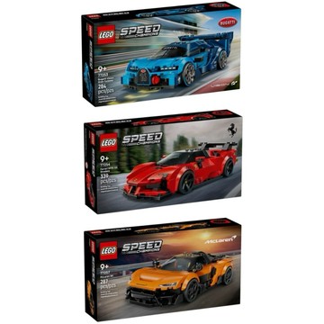 《蘇大樂高》LEGO 77253 77254 77257 布加迪 法拉利 麥拉倫 speed（全新）