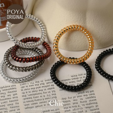 POYA CHIC電話線5入-細版-5cm-多款任選