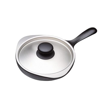 南部鐵器迷你煎盤-附不鏽鋼蓋 16cm/附不鏽鋼蓋