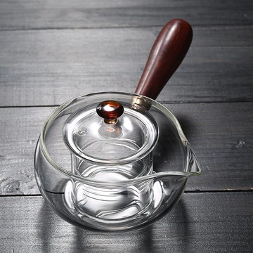 加厚家用耐高溫玻璃煮茶壺側把黑茶小青柑泡茶壺過濾花茶壺泡茶器