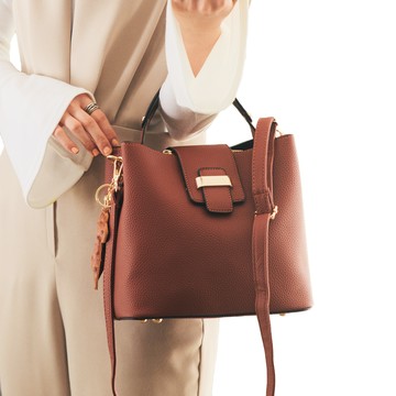 露露包 露露包 斜背包  棕色  25cm 寬 x 22cm 長 x 14cm 寬